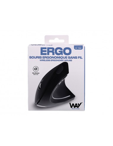 Raton tnb way inalambrico optico vertical 1600 dpi seis botones color negro