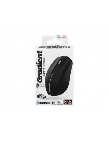 Raton tnb gradient inalambrico 1600 dpi usb tipo-c seis botones color negro