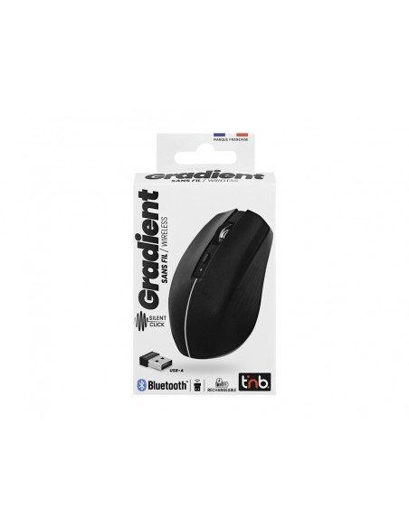 Raton tnb gradient inalambrico 1600 dpi usb tipo-c seis botones color negro Raton tnb gradient inalambrico 1600 dpi usb tipo-c seis botones color negro