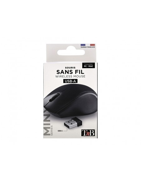 Raton tnb miny inalambrico optico 1600 dpi dos botones color negro