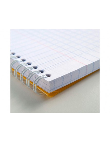 Cuaderno espiral clairefontaine koverbook tapa polipropileno din a4+ 80 hojas cuadro 5 mm banda 4