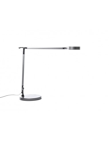 Lampara de escritorio maul led 4 niveles intensidad luz cabezal y brazo inclinable color plata
