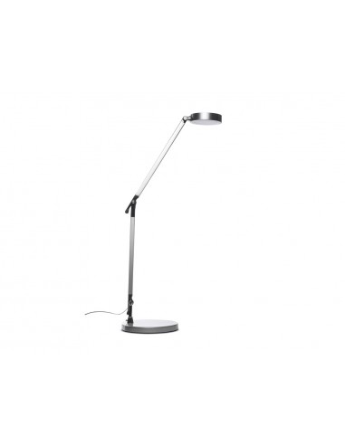 Lampara de escritorio maul led 4 niveles intensidad luz cabezal y brazo inclinable color plata
