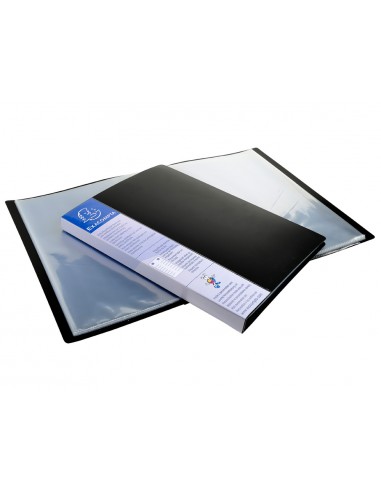 Carpeta exacompta up-line escaparate din a4 80 fundas polipropileno color negro