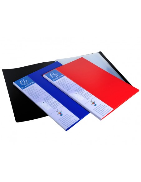 Carpeta exacompta up-line escaparate din a4 80 fundas polipropileno color negro