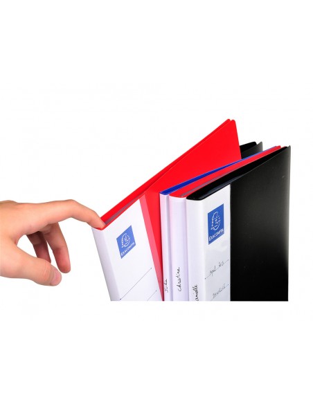 Carpeta exacompta up-line escaparate din a4 80 fundas polipropileno color negro