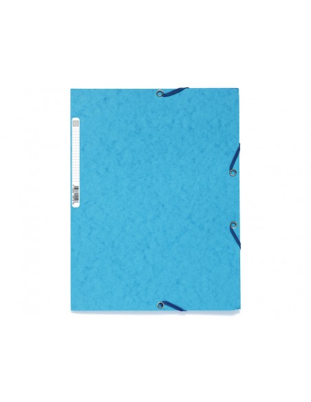 Carpeta exacompta gomas tres solapas carton 400 g din a4 colores surtidos