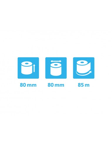 Rollo sumadora exacompta termico 80x80 mm 48 g/m2 sin bpa