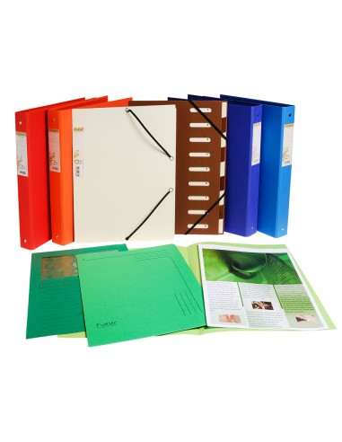 Subcarpeta cartulina exacompta flash 100% ecologica 220 g din a4 colores surtidos