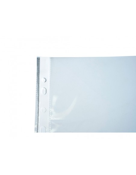 Funda multitaladro exacompta polipropileno 60 mc din a4 cristal paquete de 10 unidades