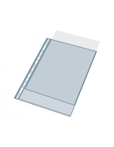 Funda multitaladro exacompta polipropileno 60 mc din a4 cristal paquete de 10 unidades