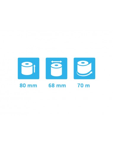 Rollo sumadora exacompta termico 80x70 mm 44 g/m2 sin bpa