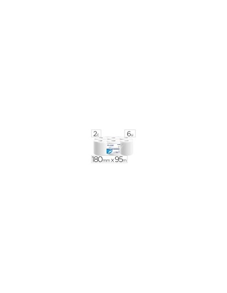 Papel secamanos lucart celulosa virgen 16,5 g 2 capas 180 mm x 95 m paquete de 6 rollos Papel secamanos lucart celulosa virgen 16,5 g 2 capas 180 mm x 95 m paquete de 6 rollos