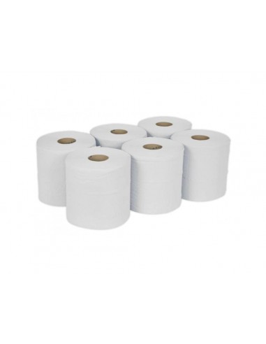 Papel secamanos lucart ecologico 16,5 g 2 capas 180 mm x 95 m paquete de 6 rollos