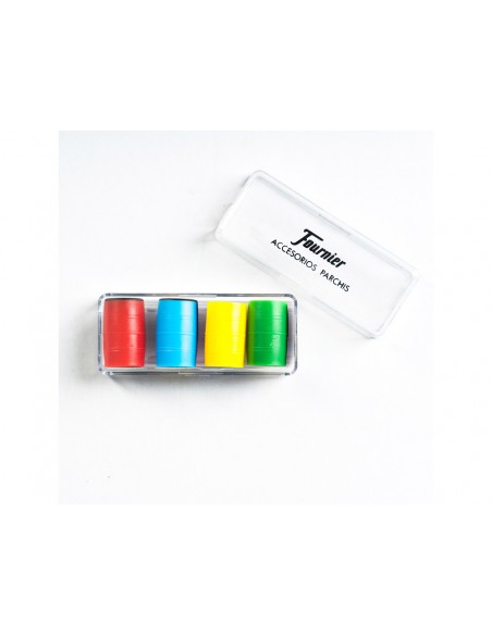 Cubilete parchis/oca fournier con dados y fichas para 4 jugadores