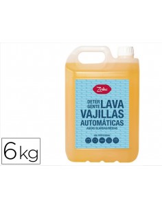 Detergente lavavajillas zorka automaticas aguas blandas/medias 6 kg