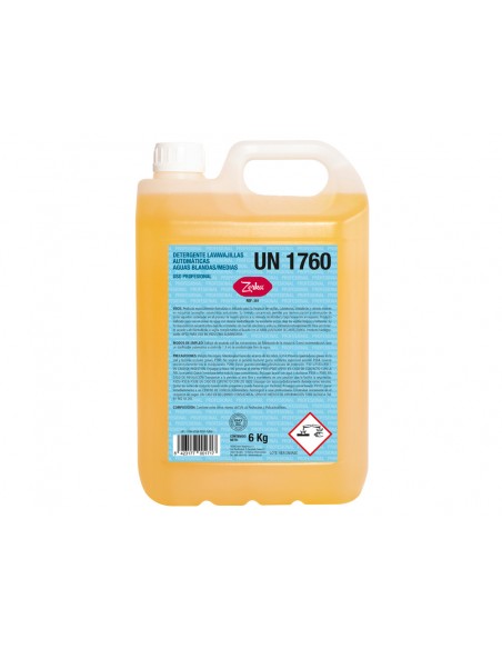 Detergente lavavajillas zorka automaticas aguas blandas/medias 6 kg