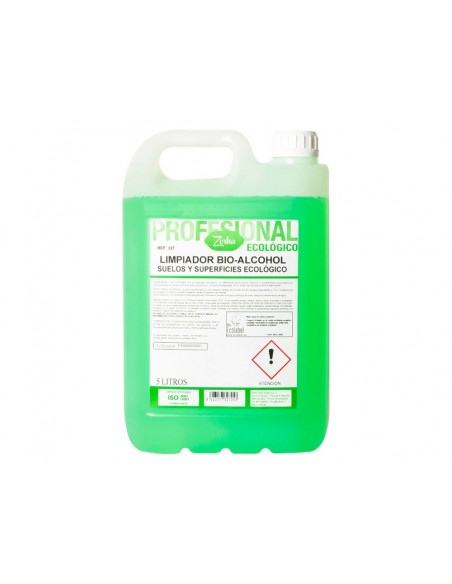 Limpiador multiusos zorka bio-alcohol ecologico suelos y superficies garrafa 5 litros