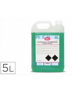 Lavavajillas manual zorka limon verde garrafa 5 litros