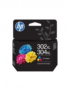 Ink-jet hp pack 302xl negro + 304xl tricolor