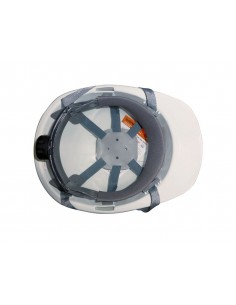 Casco de hdpe safetop er series con barboquejo y rosca en397 amarillo