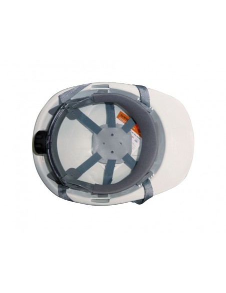 Casco de hdpe safetop er series con barboquejo y rosca en397 amarillo