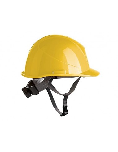 Casco de hdpe safetop er series con barboquejo y rosca en397 amarillo