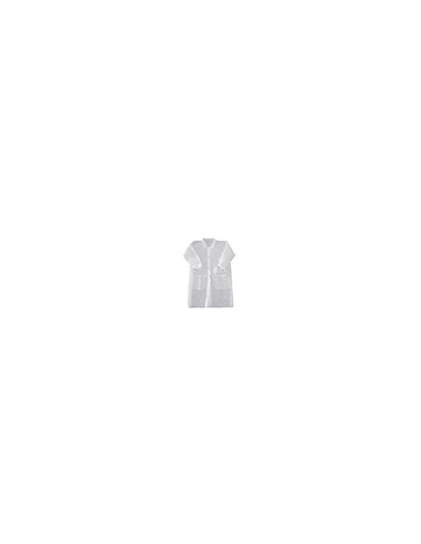 Bata de laboratorio safetop lab-coat polipropileno blanco 67x104 cm talla l