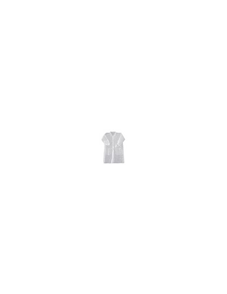 Bata de laboratorio safetop lab-coat polipropileno blanco 67x104 cm talla l