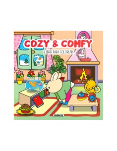 Cuaderno de colorear susaeta 1 cozy&comfy 48 paginas 24,2x24,2 cm