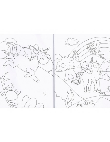 Cuaderno de colorear susaeta unicornios 192 paginas 21x28 cm
