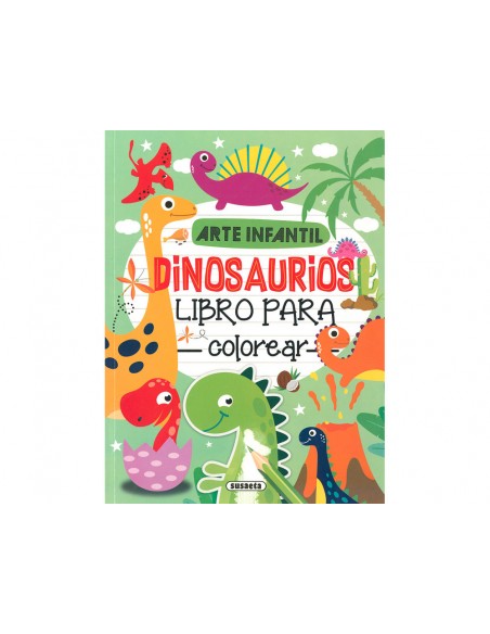 Cuaderno de colorear susaeta dinosaurios 192 paginas 21x28 cm