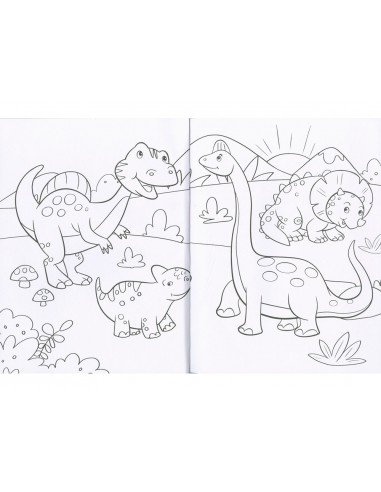 Cuaderno de colorear susaeta dinosaurios 192 paginas 21x28 cm