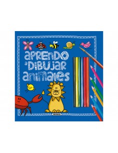Cuaderno de colorear susaeta aprendo a dibujar animales 32 paginas 23,2x23,5 cm