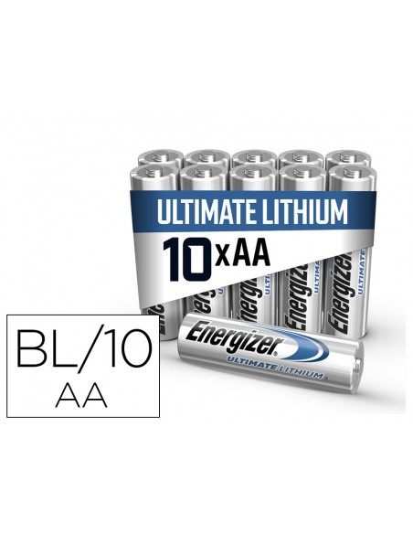 Pila energizer litio ultimate aa blister de 10 unidades