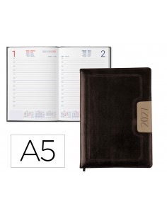 Agenda encuadernada liderpapel 2027 dorios 15x21 cm dia pagina bilingue papel 70 g fsc bicolor
