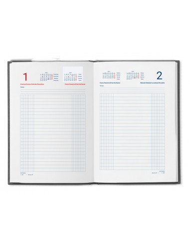 Deitario liderpapel 2027 octavo 120x165mm dia pagina bilingue color negro papel 70gfsc