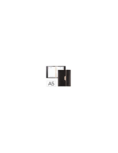 Agenda encuadernada liderpapel 2027 nero 15x21 cm dia pagina bilingue 70g papel fsc