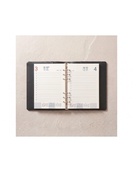 Agenda encuadernada liderpapel 2027 nero 15x21 cm dia pagina bilingue 70g papel fsc