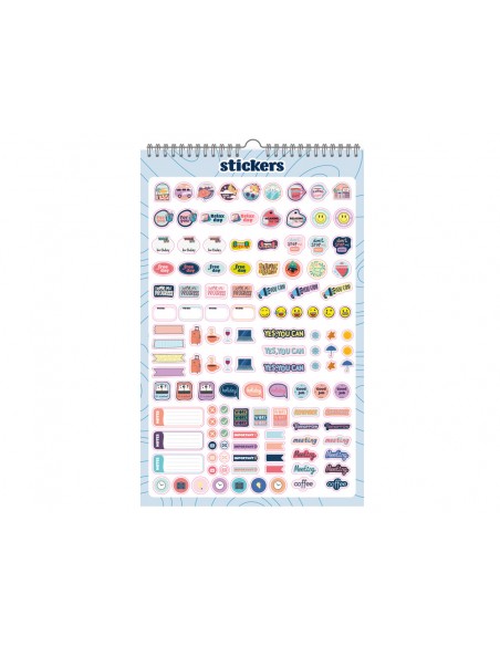 Calendario espiral pared liderpapel imagenes ciudades 2027 para escribir 250x400 mm papel 157 g