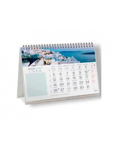 Calendario espiral triangular liderpapel imagenes ciudades 2027 140x150 mm papel 128 gr con pegatinas