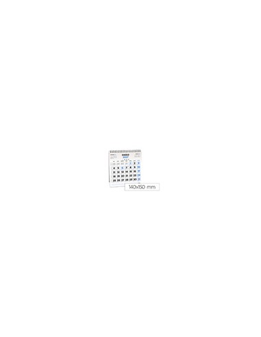 Calendario espiral triangular liderpapel de sobremesa serie clasico 2027 140x150 mm papel 128 g