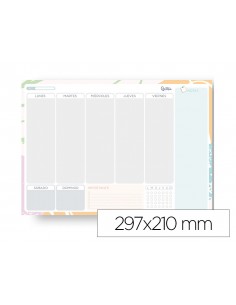 Planning semanal liderpapel teens 2027 297x210 mm con pegatinas papel 104 g