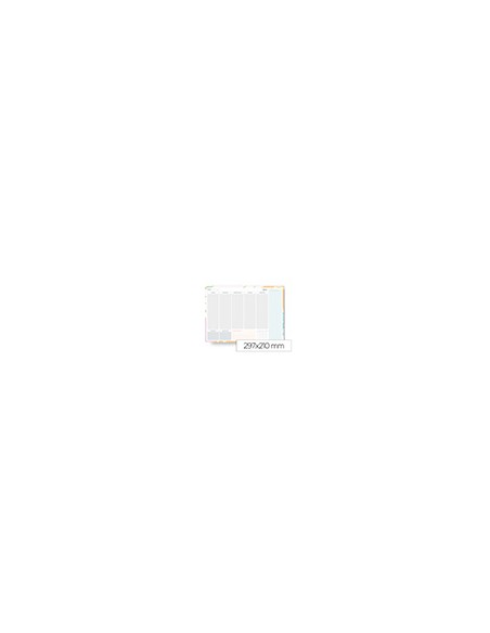 Planning semanal liderpapel teens 2027 297x210 mm con pegatinas papel 104 g