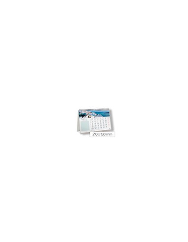 Calendario espiral triangular liderpapel de sobremesa imagenes ciudades 2027 210x150mm papel 128g con pegatinas