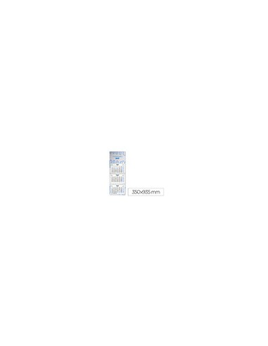 Calendario pared liderpapel 3 meses vista 2027 plegable 330x700 mm papel 105 g