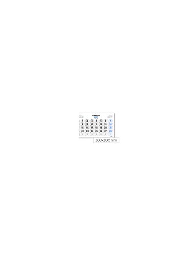 Calendario pared liderpapel clasico 2027 lomo engomado 300x300 mm papel 105 g