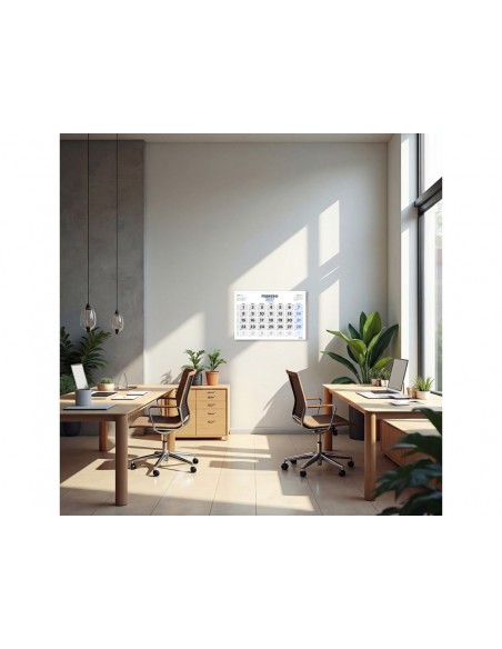 Calendario espiral pared liderpapel clasico 2027 numeros grandes 440x320 mm papel 128 g