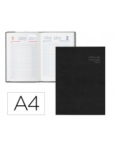 Libro de reservas liderpapel 2027 din a4 dos paginas dia 752 paginas papel blanco 70 g fsc