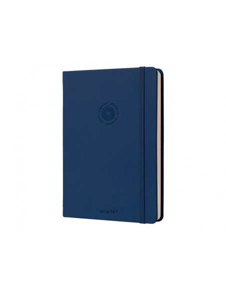 Agenda oficina antartik 2027 encuadernada dia pagina a5 bilingue 70g papel fsc azul marino